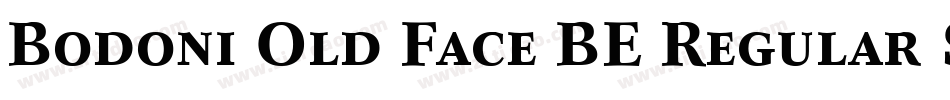 Bodoni Old Face BE Regular Small Caps & Oldstyle Figures字体转换